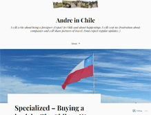 Tablet Screenshot of andreinchile.com